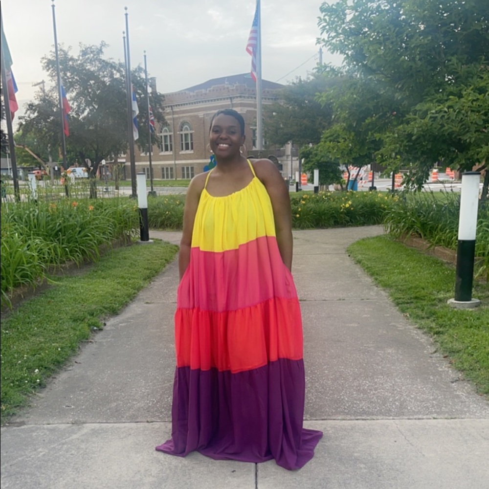 Color block Grassfield dress size xl with pockets